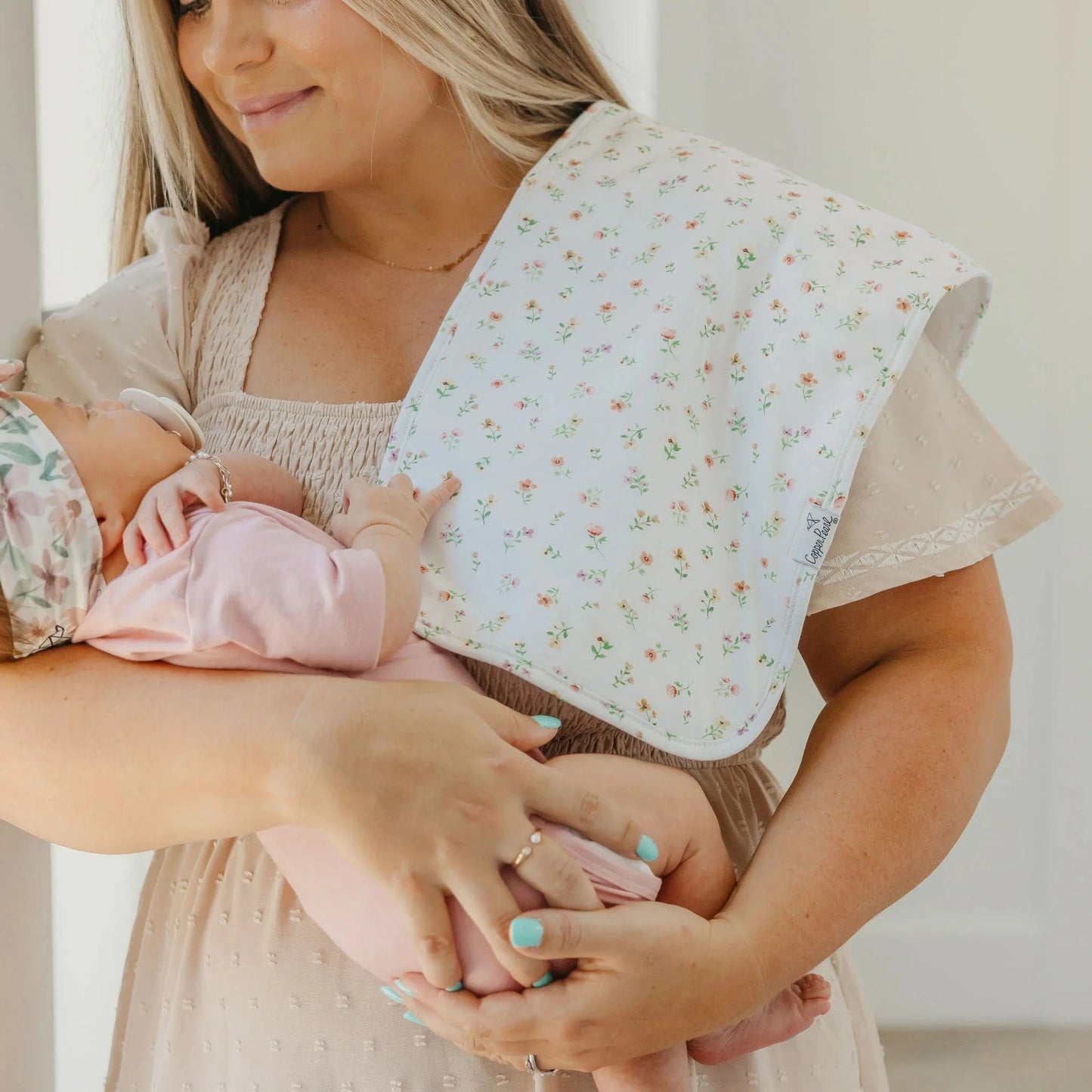 Natalie Burp Cloth Set (3-Pack) Copper Pearl Lil Tulips