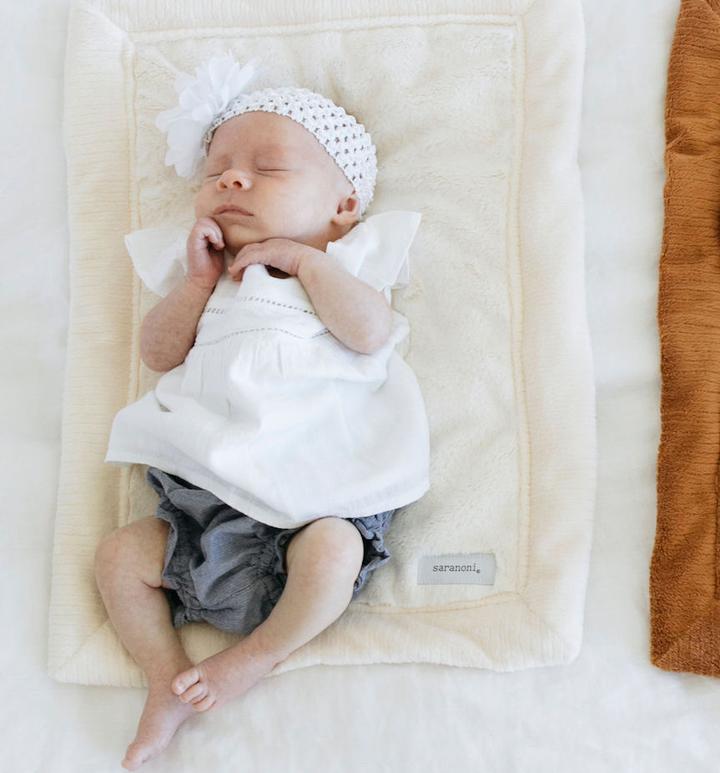 Natural Lush Blanket Mini Saranoni Lil Tulips