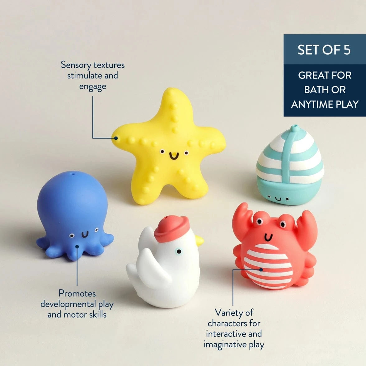 Nautical Itzy Bitzy Puppets™ - Bath + Storytelling Toys Itzy Ritzy Lil Tulips