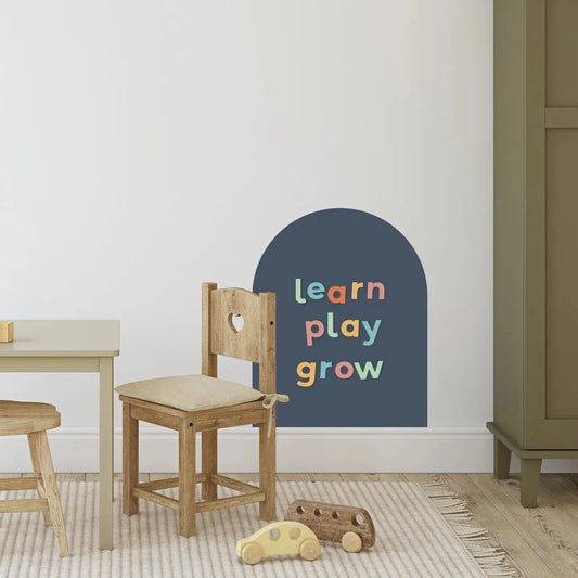 Navy Magnetic Arch Wall Decal - MINI The Type Set Co. Lil Tulips