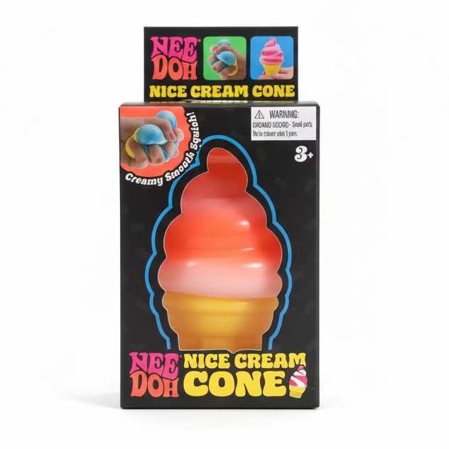 NeeDoh Nice Cream Cone - Orange Creamsicle Schylling Inc. Lil Tulips