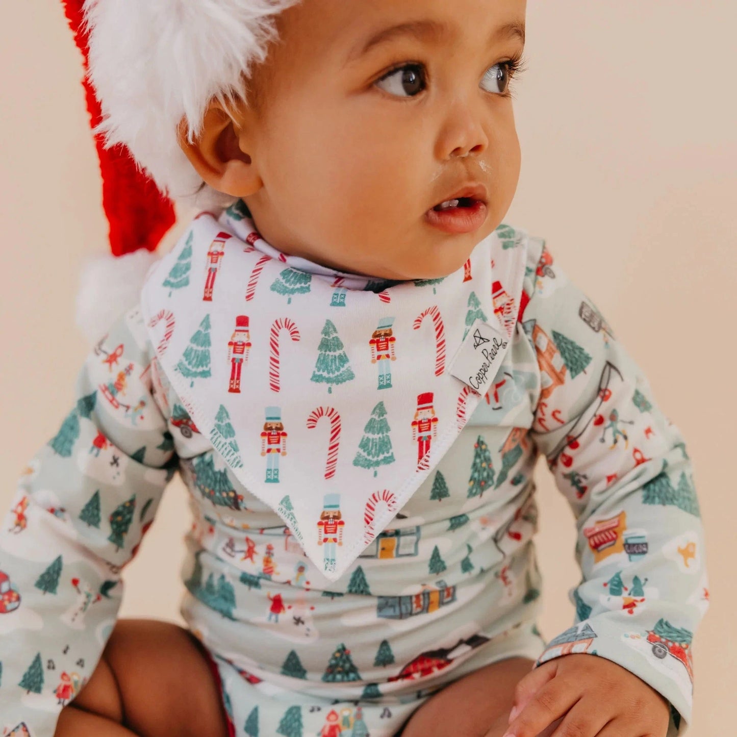 Nicholas Baby Bandana Bibs Copper Pearl Lil Tulips