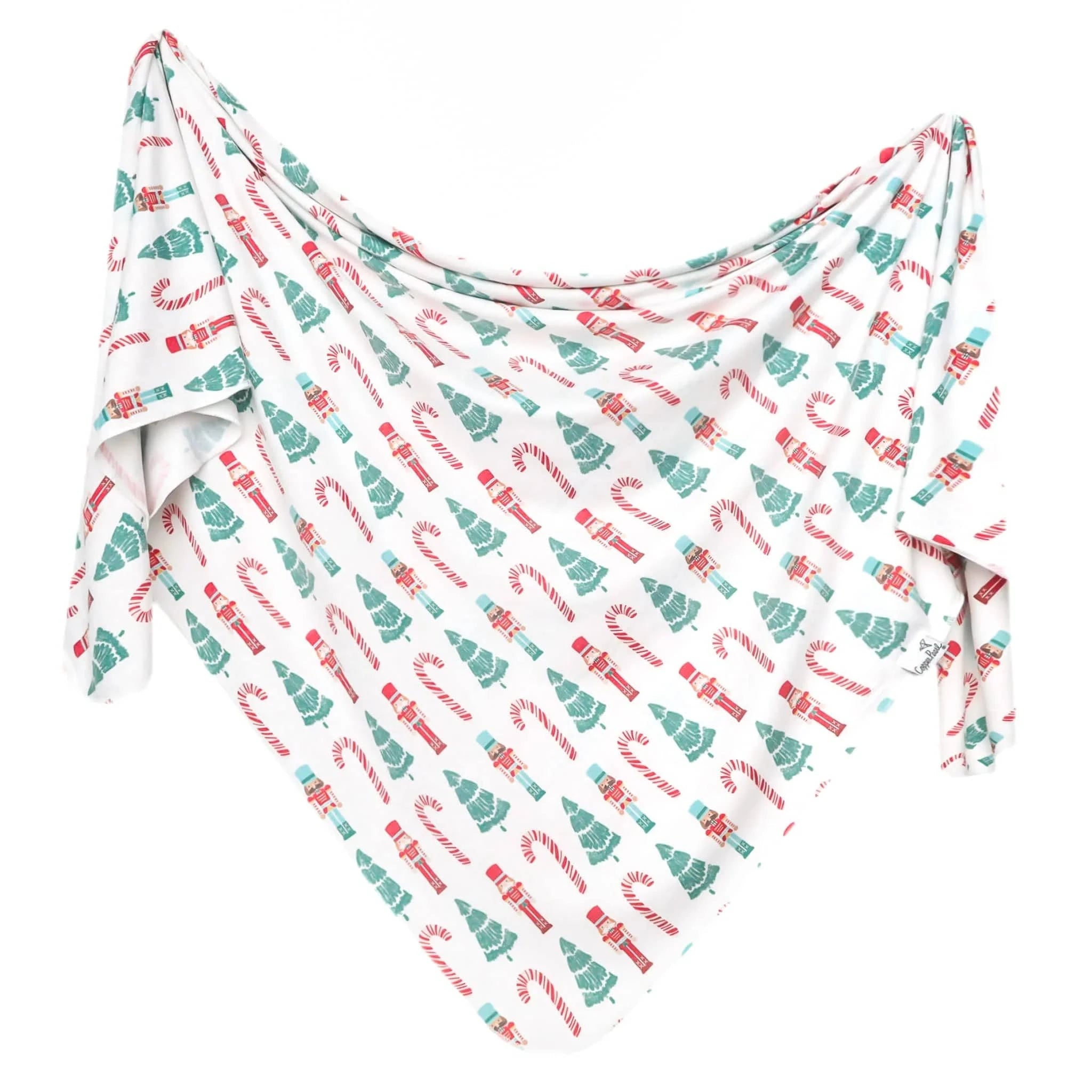 Nicholas Knit Swaddle Blanket Copper Pearl Lil Tulips