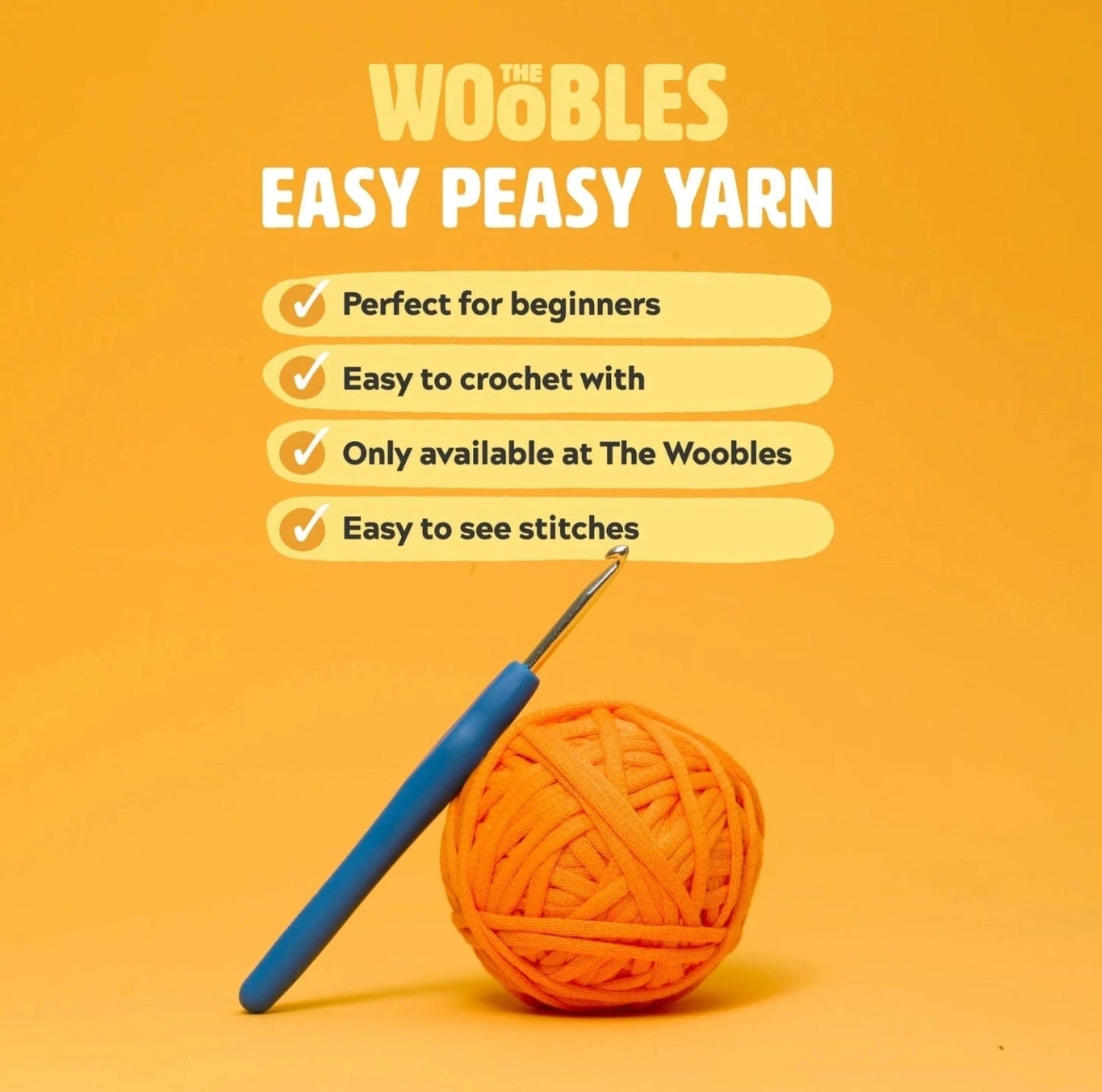 Nico the Cat Beginner Crochet Kit The Woobles Lil Tulips