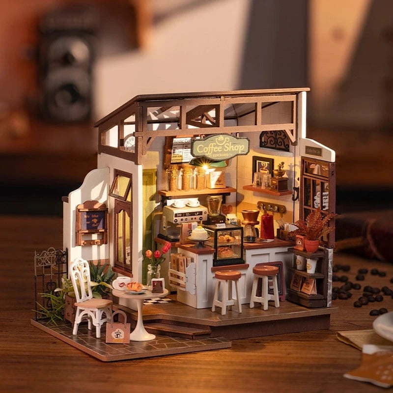 No.17 Café Rolife DIY Miniature House Craft Dollhouse Rolife Lil Tulips