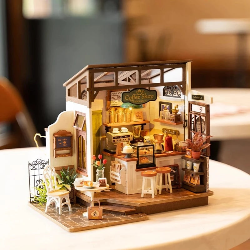 No.17 Café Rolife DIY Miniature House Craft Dollhouse Rolife Lil Tulips