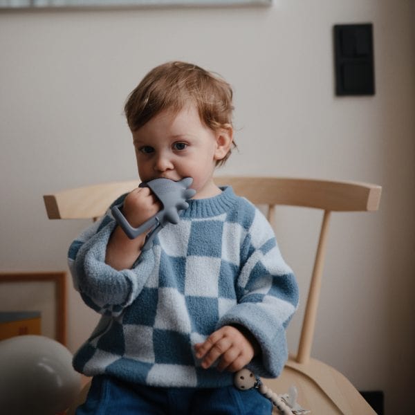 No-Drop Dino Teether Mushie Lil Tulips