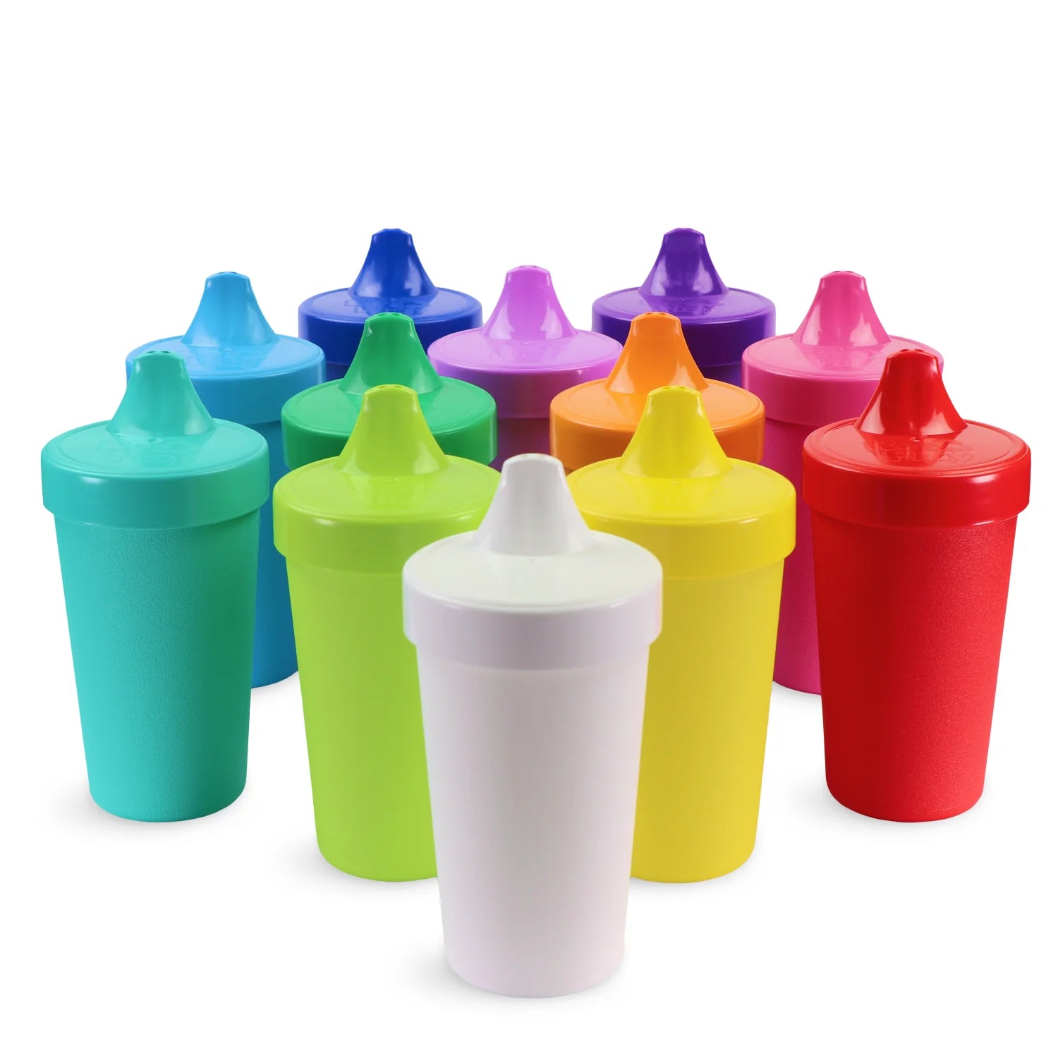 Re-Play Silicone Sippy Cups for Toddlers, 8 oz Kids Cups No Spill Cup Grey