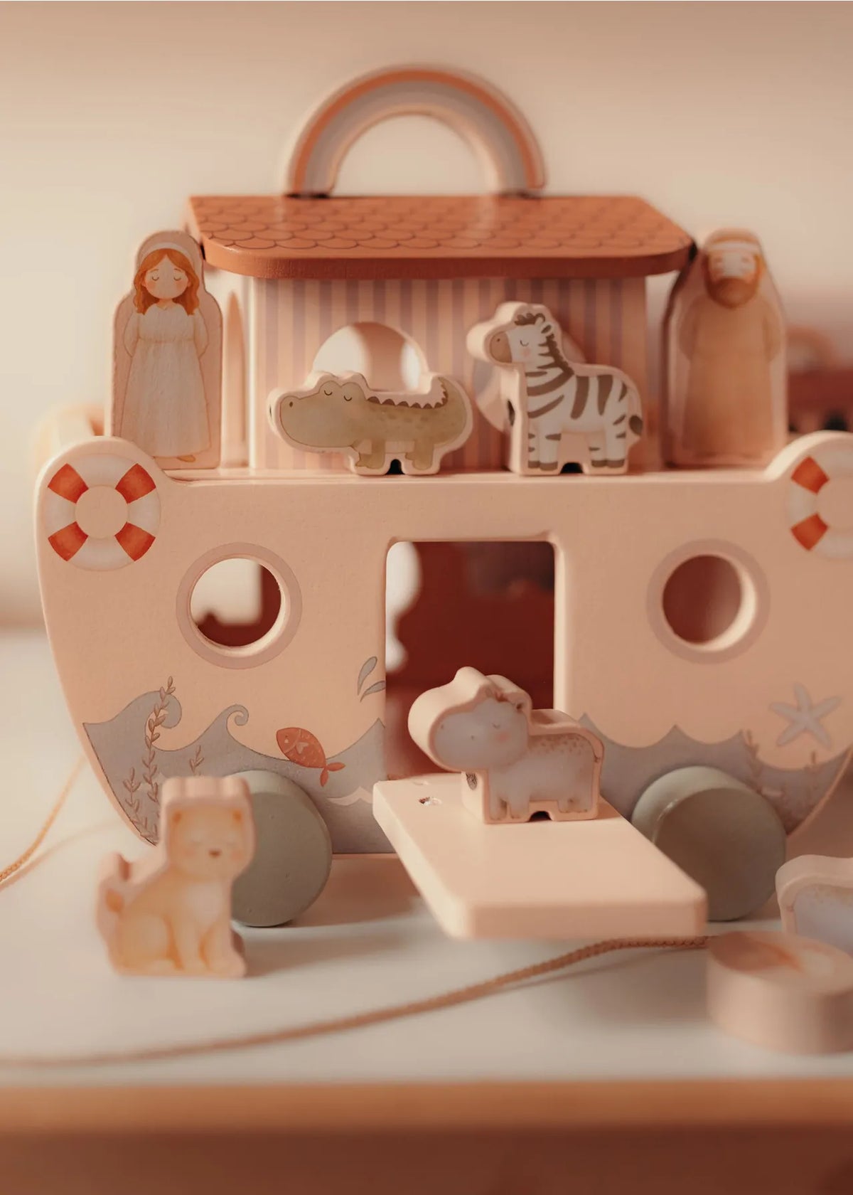 Noah's Ark Boat - Animals Mrs. Ertha Lil Tulips