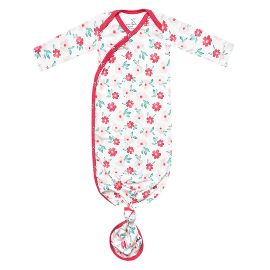 Noel Newborn Knotted Gown Copper Pearl Lil Tulips