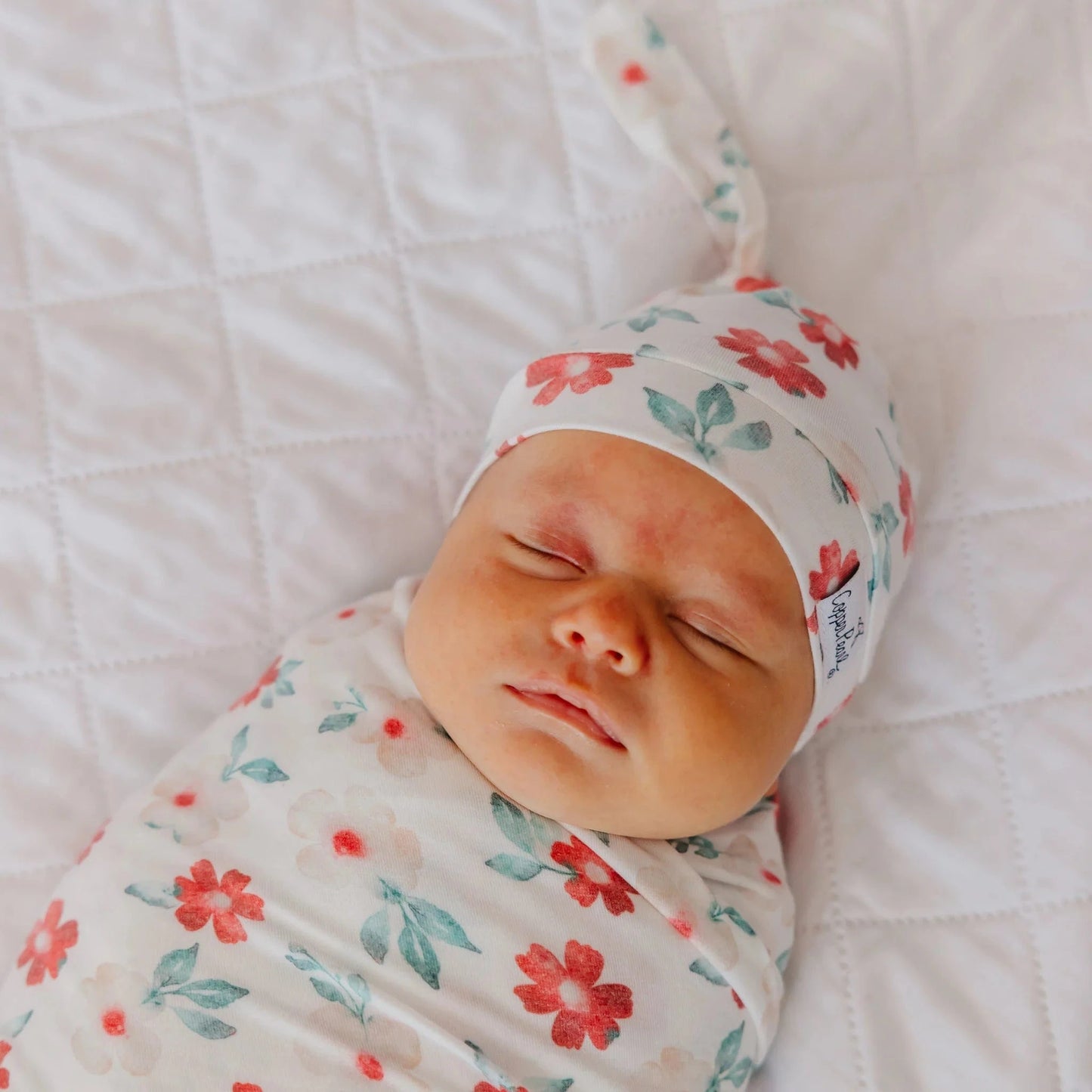 Noel Top Knot Hat Copper Pearl Lil Tulips