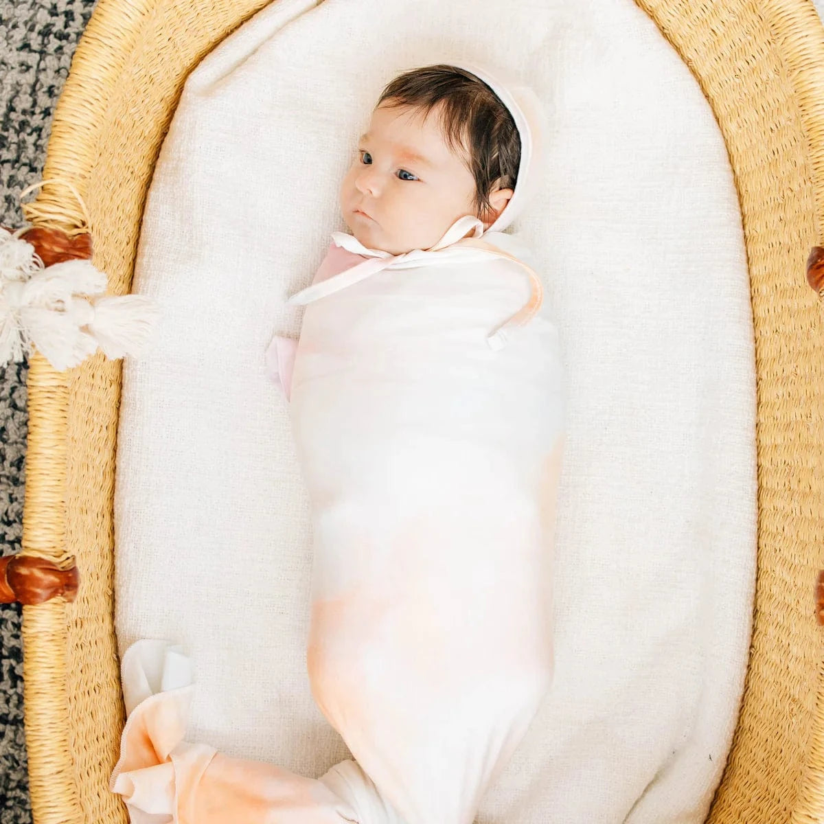Nova Knit Swaddle Blanket Copper Pearl Lil Tulips