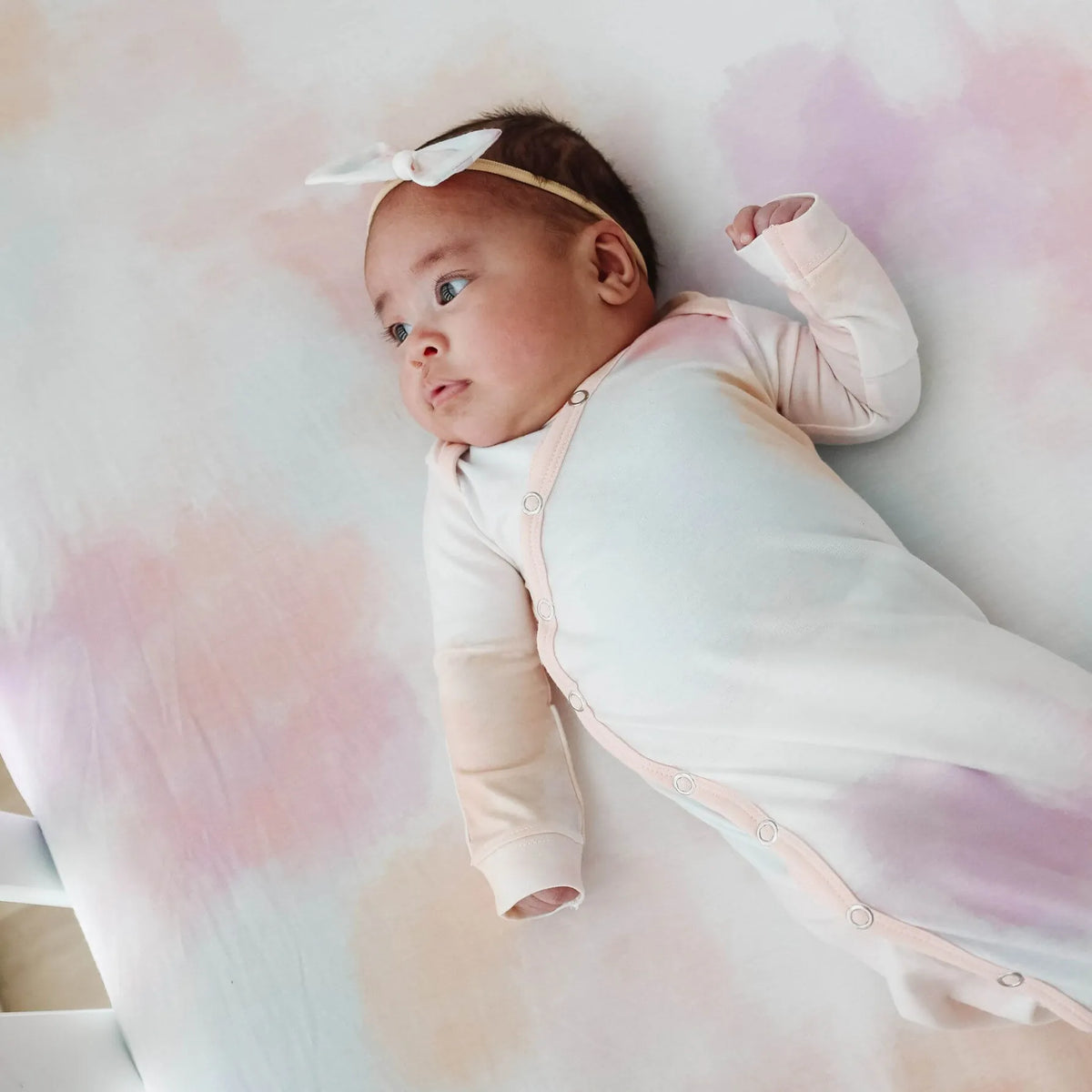 Nova Newborn Knotted Gown Copper Pearl Lil Tulips