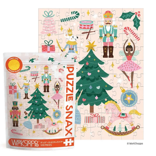 Nutcracker Ballet 100 Piece Christmas Puzzle Snax WerkShoppe Lil Tulips