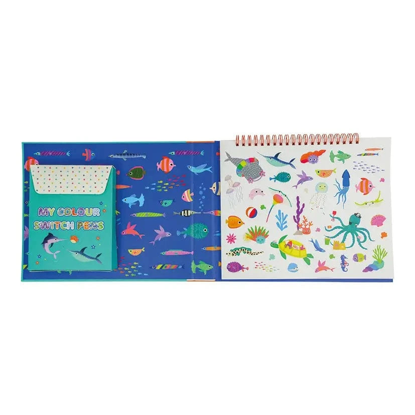 Ocean Color Switch Magic Floss and Rock Lil Tulips