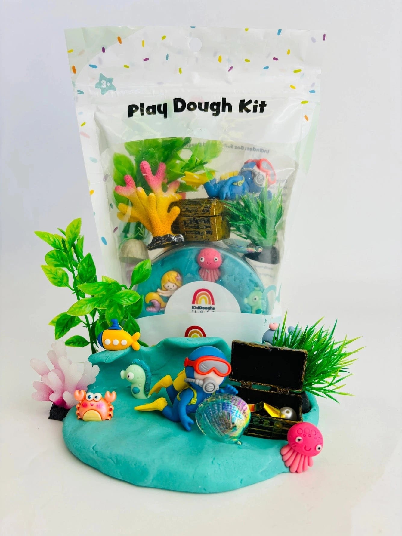 Ocean Explorer Kiddough Play Kit Earth Grown KidDoughs Lil Tulips