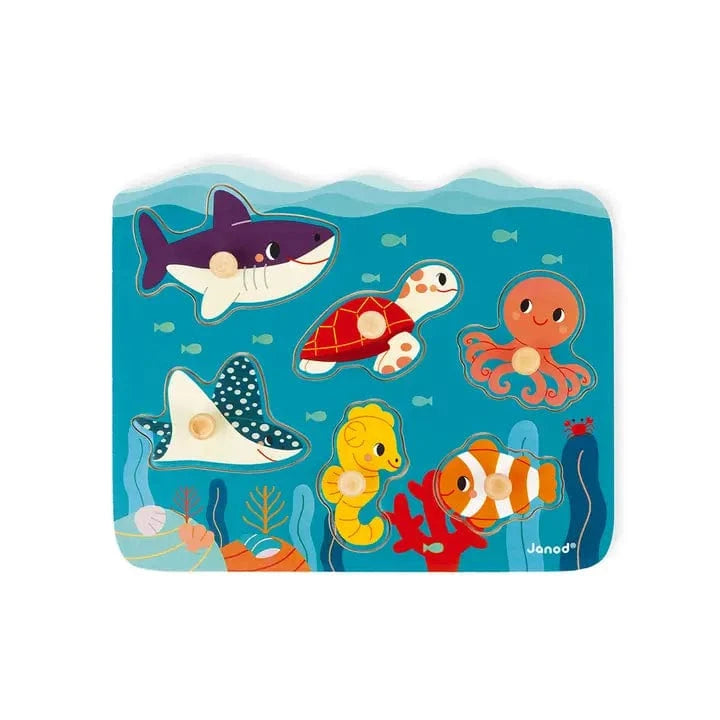 Ocean Peg Puzzle Janod Lil Tulips