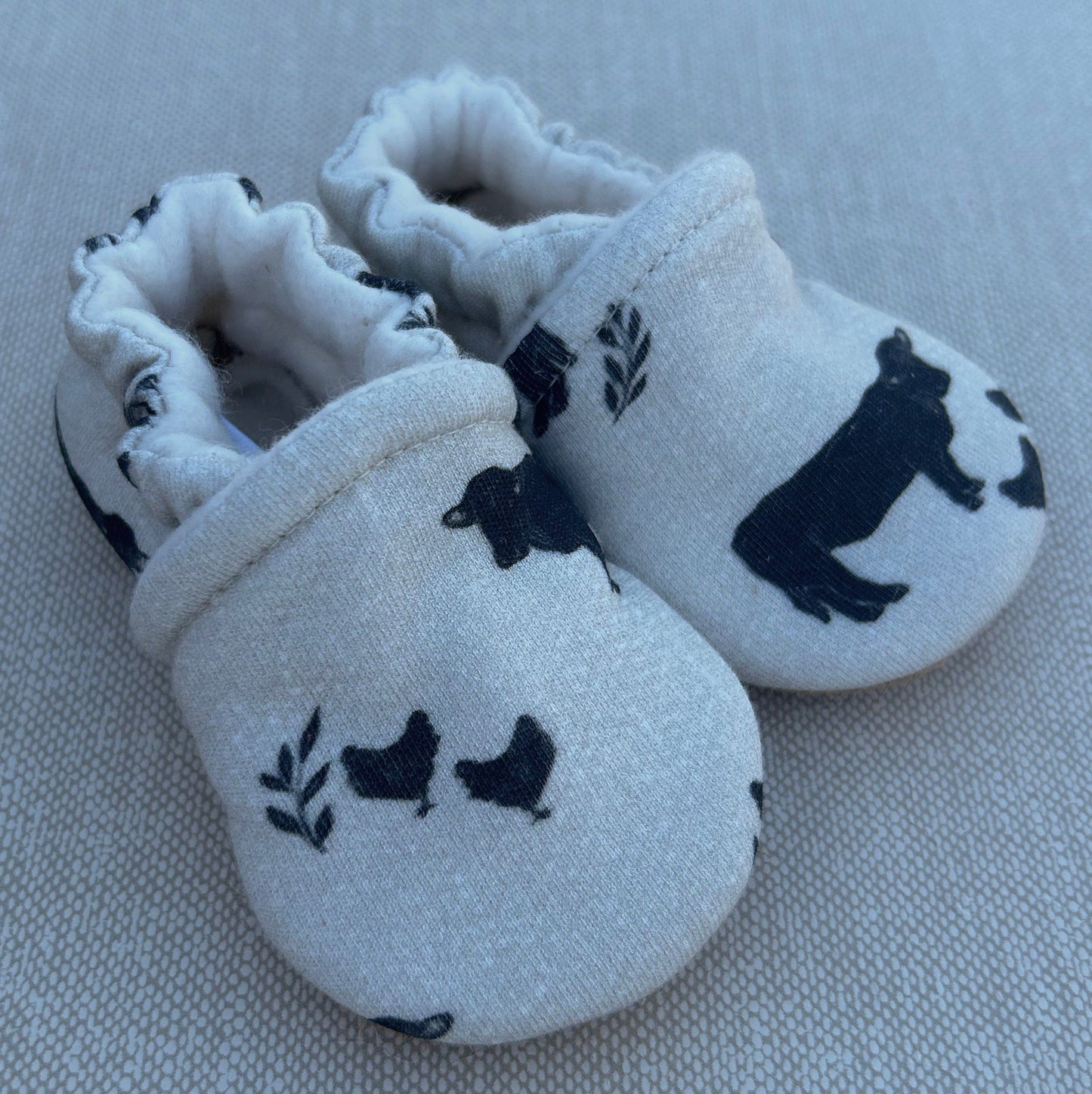 On the Farm Organic Slippers Snow + Arrow Lil Tulips