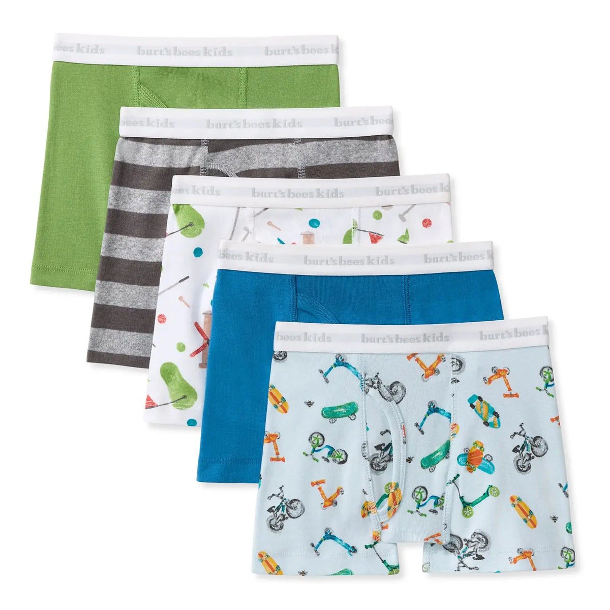 On the Go & Mini Golf Organic Cotton Toddler Boy Boxer Briefs Burt's Bees Baby Lil Tulips