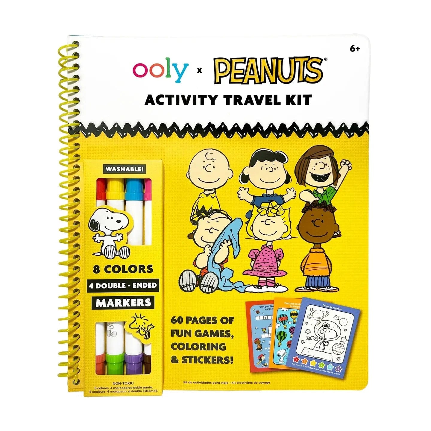 OOLY X Peanuts Activity Travel Kit & Double-Ended Markers OOLY Lil Tulips