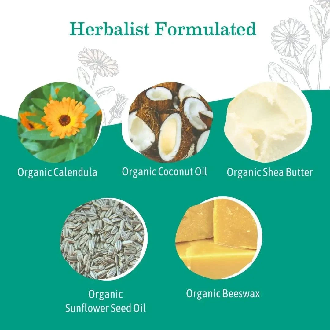 Organic Baby Face Nose and Cheek Balm Earth Mama Organics Lil Tulips