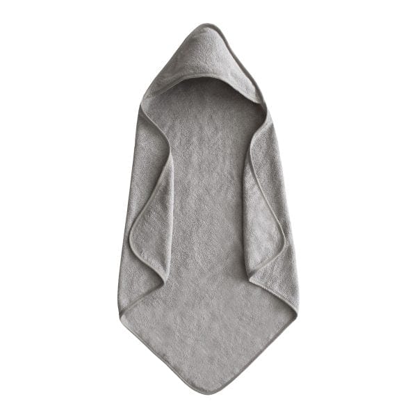 Organic Cotton Baby Hooded Towel (Gray) Mushie Lil Tulips