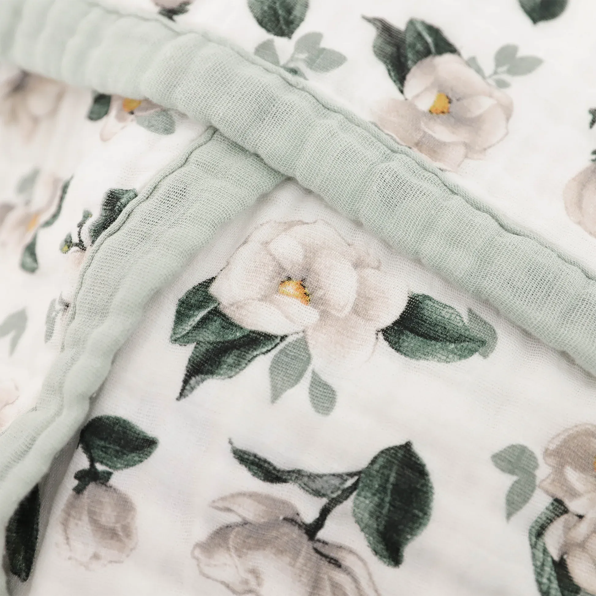 Organic Cotton Muslin Baby Quilt - Magnolia Little Unicorn Lil Tulips