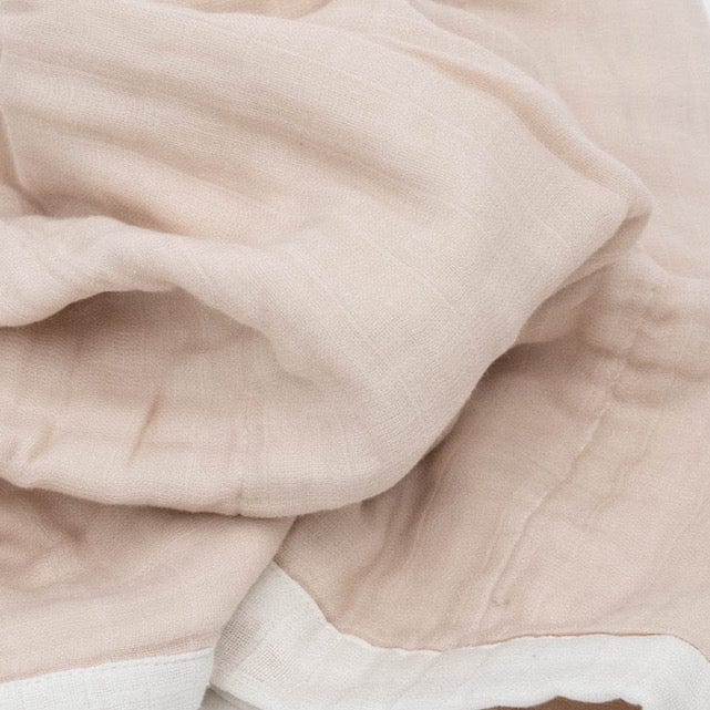 Organic Cotton Muslin Baby Quilt - Rosie Little Unicorn Lil Tulips