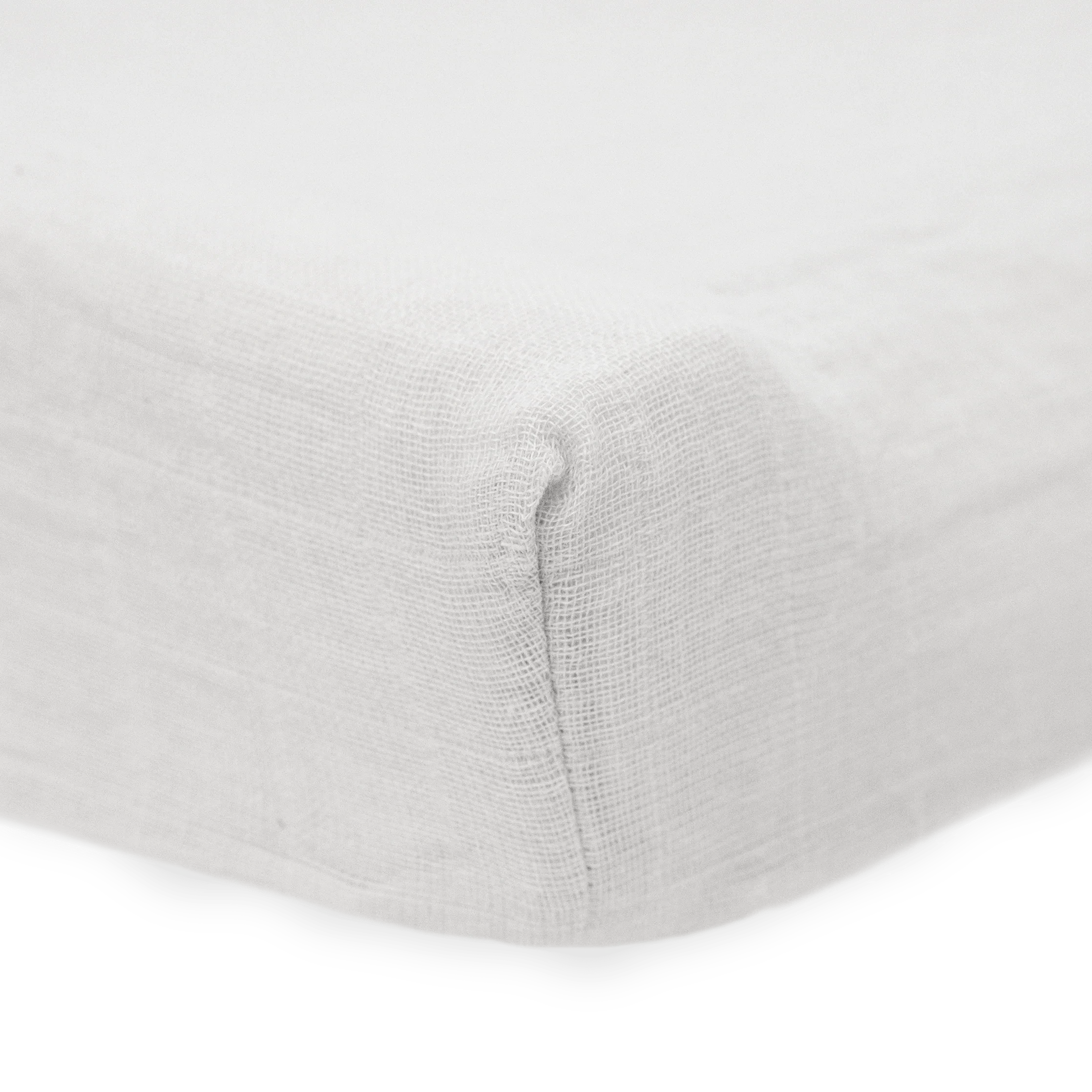 Organic Cotton Muslin Changing Pad Cover - White Little Unicorn Lil Tulips