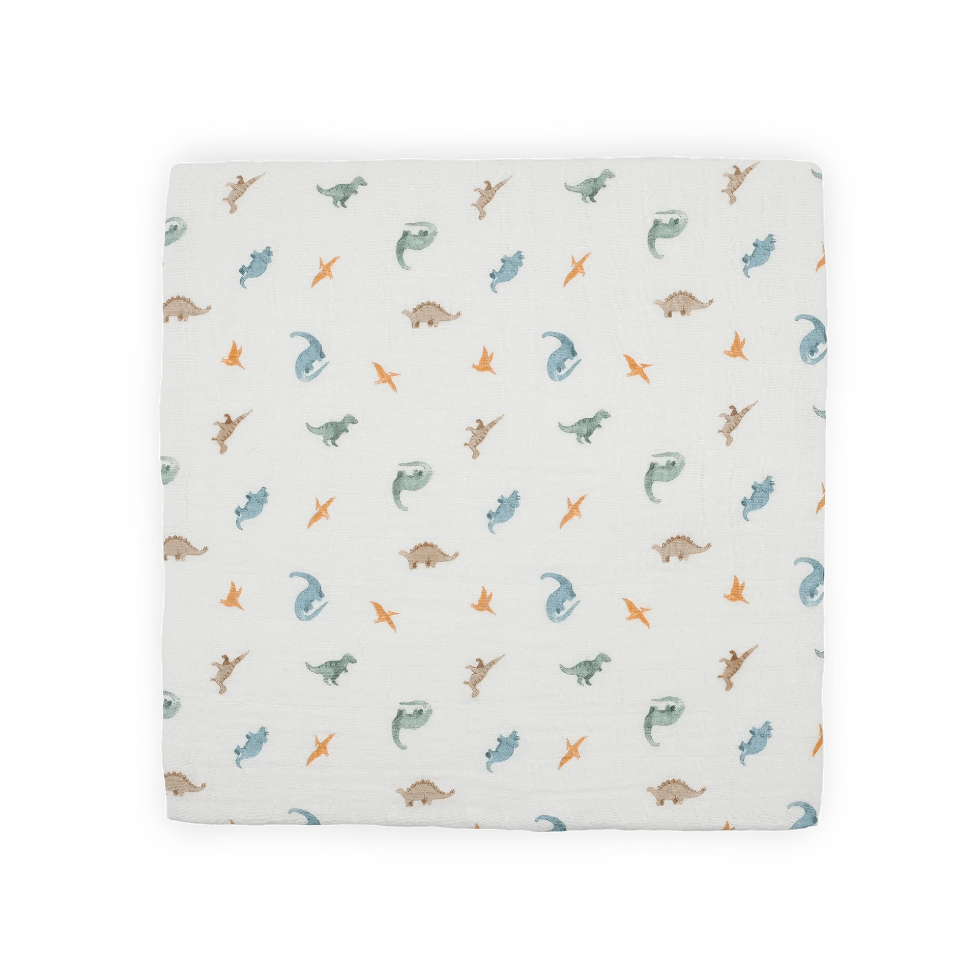 Organic Cotton Muslin Swaddle Blanket - Little Dino Little Unicorn Lil Tulips