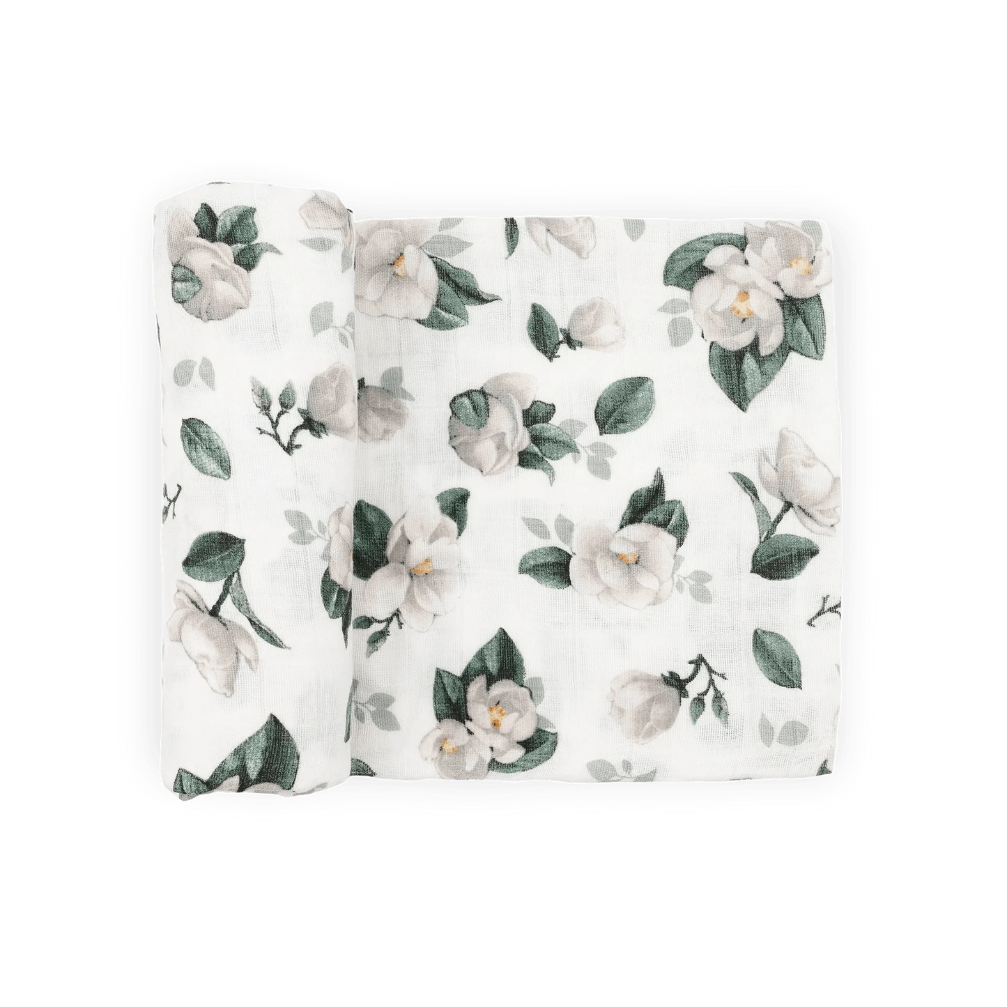 Organic Cotton Muslin Swaddle Blanket - Magnolia Little Unicorn Lil Tulips