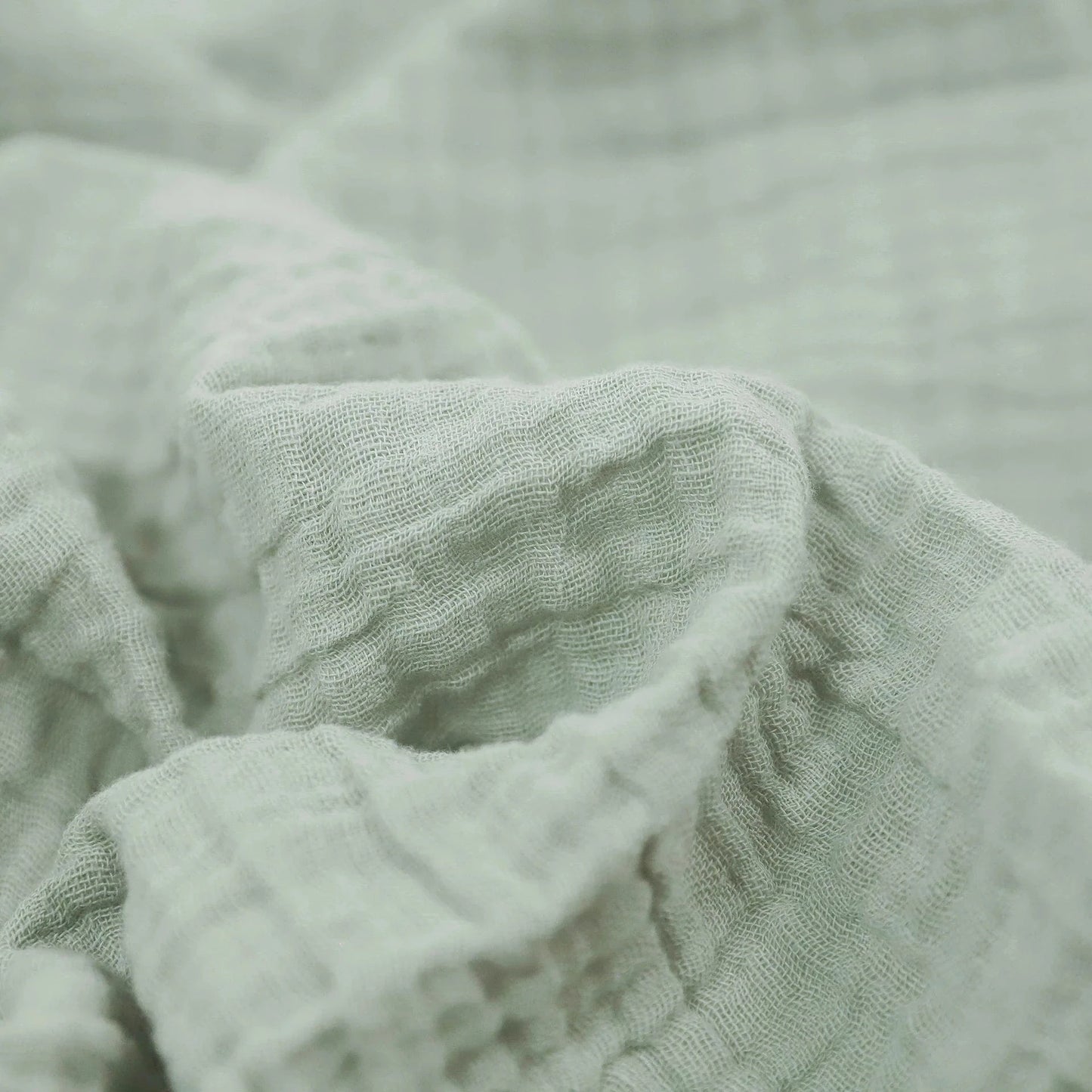 Organic Cotton Muslin Swaddle Blanket - White Sage Little Unicorn Lil Tulips