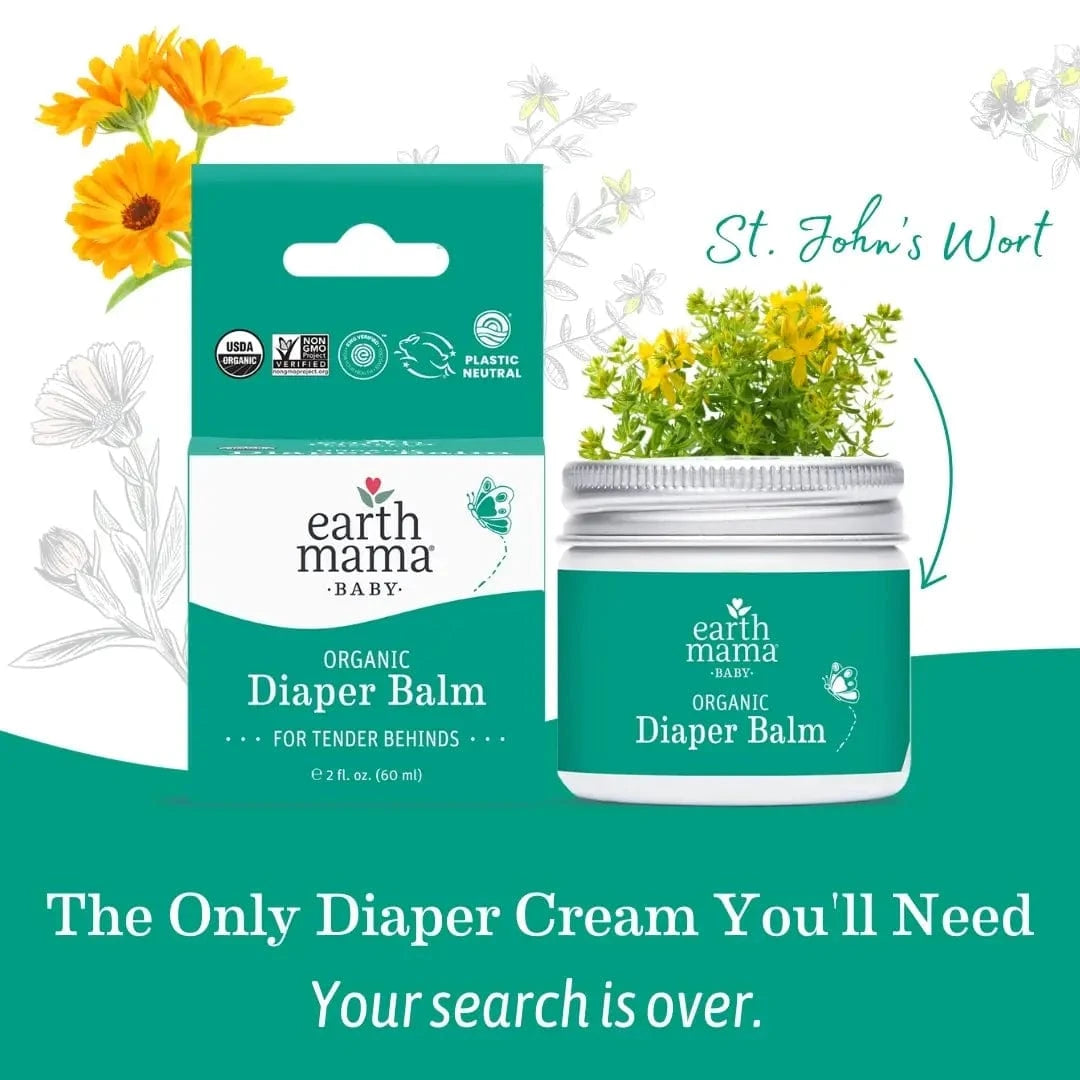 Organic Diaper Balm Earth Mama Organics Lil Tulips
