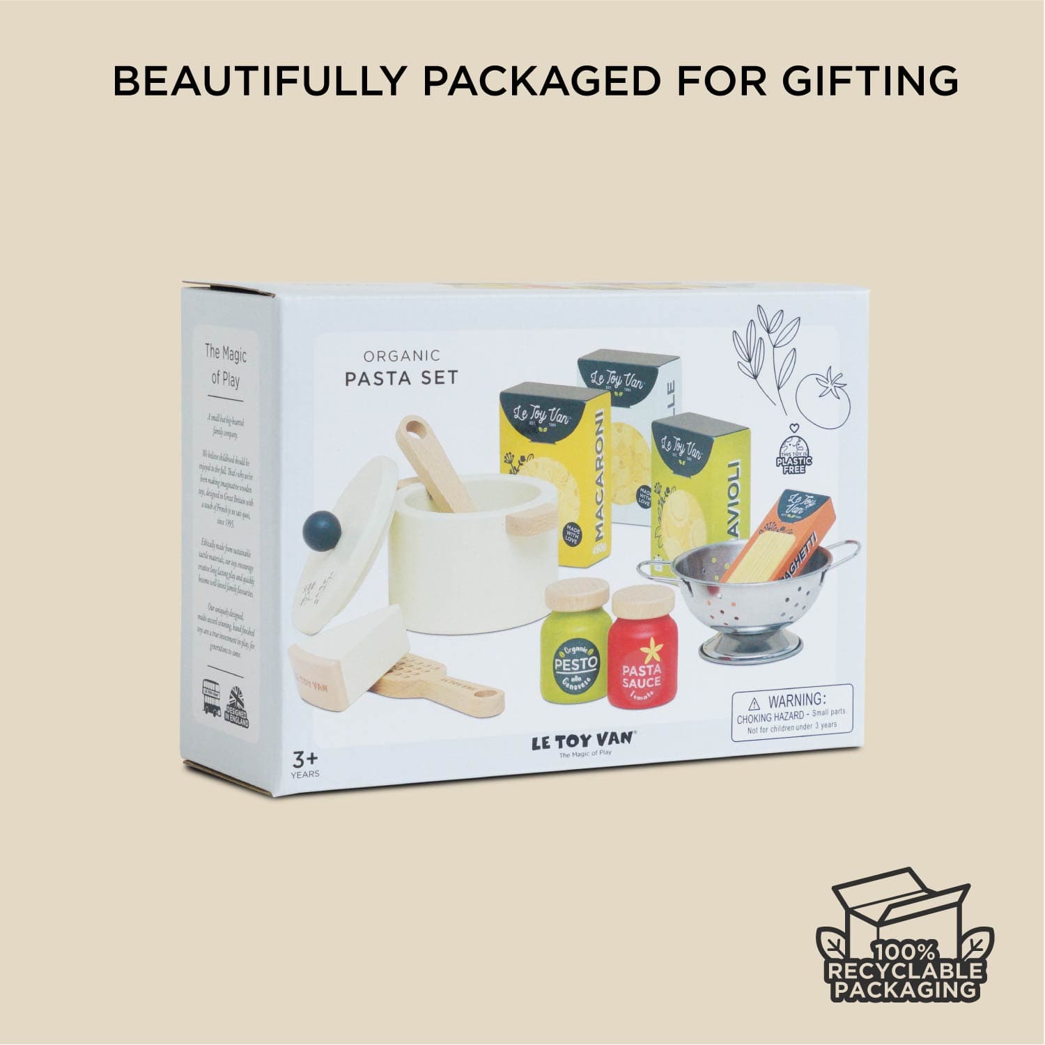 Organic Pasta Set Le Toy Van Lil Tulips
