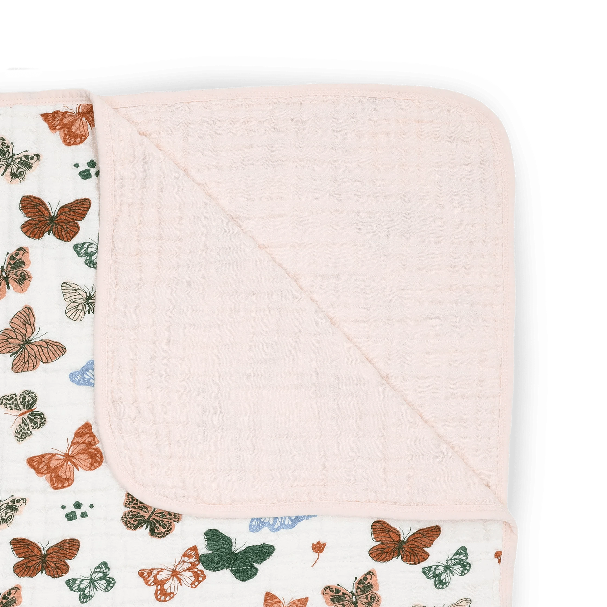 Original Cotton Muslin Quilt - Butterflies Little Unicorn Lil Tulips