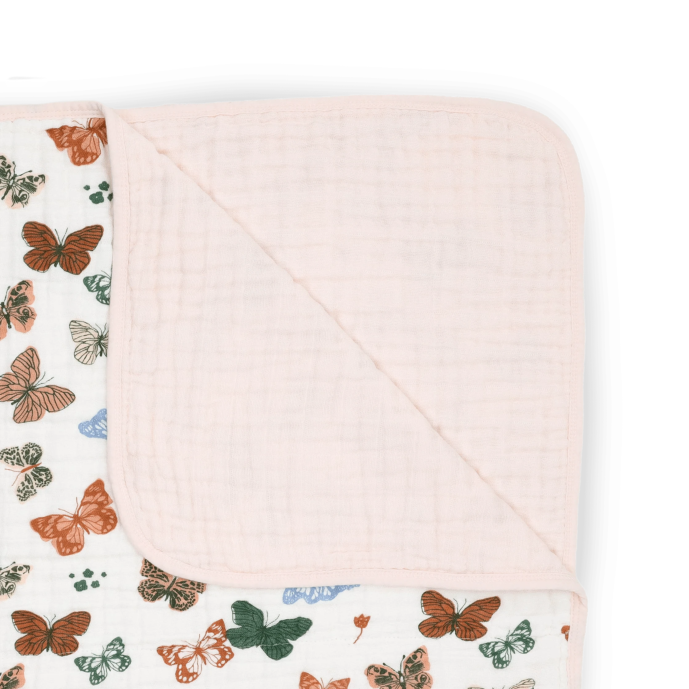 Original Cotton Muslin Quilt - Butterflies Little Unicorn Lil Tulips