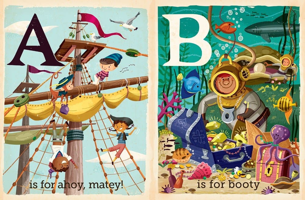 P Is For Pirate: Alphabet Board Book Babylit Lil Tulips