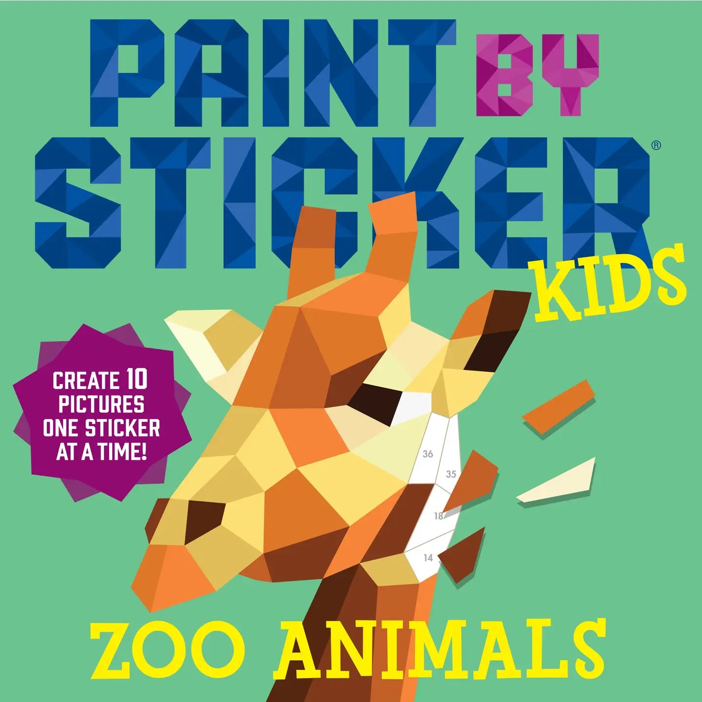 Paint by Sticker Kids: Zoo Animals Paint by Sticker Lil Tulips