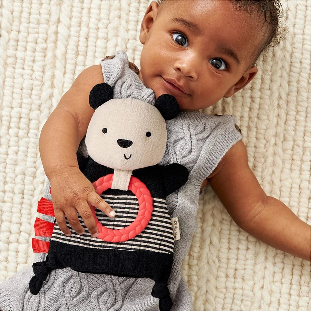 Panda Bitzy Crinkle™ Sensory Toy with Teether Itzy Ritzy Lil Tulips