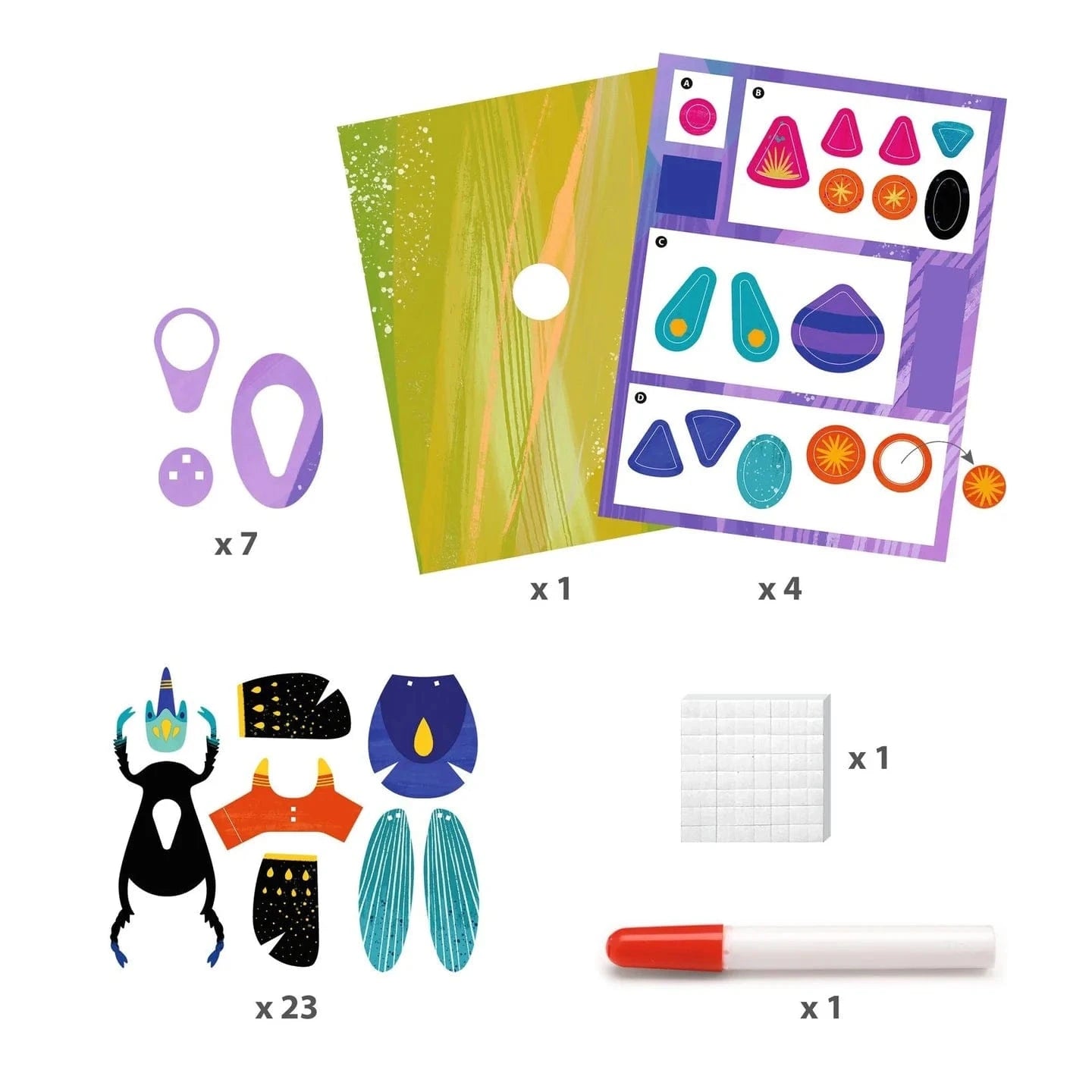 Paper Bugs Paper Creation Djeco Lil Tulips
