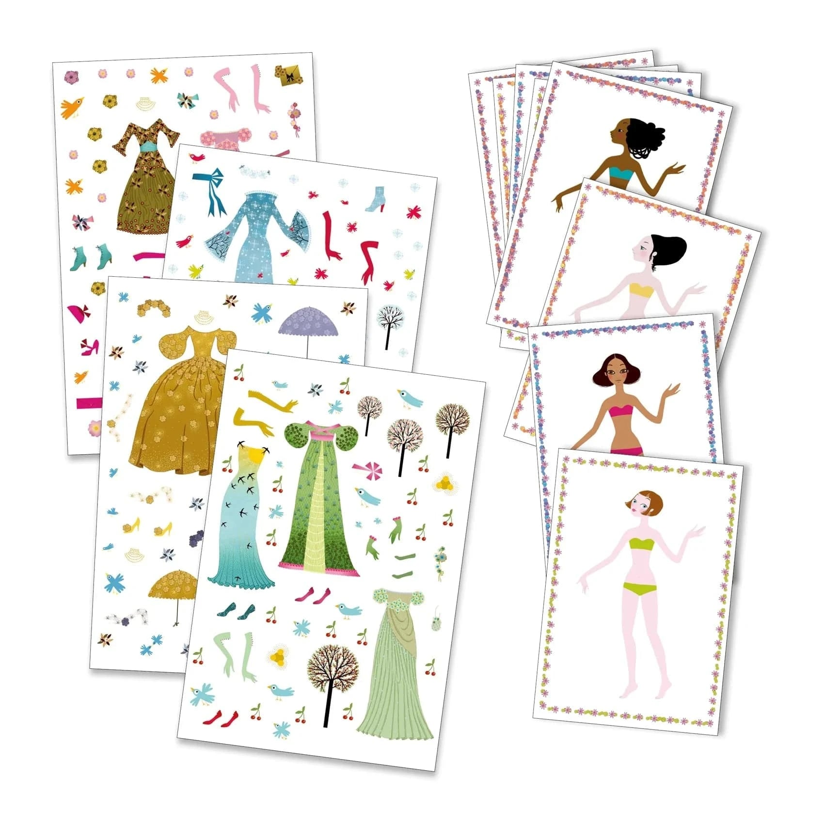 Paper Dolls Dresses Through the Seasons Djeco Lil Tulips