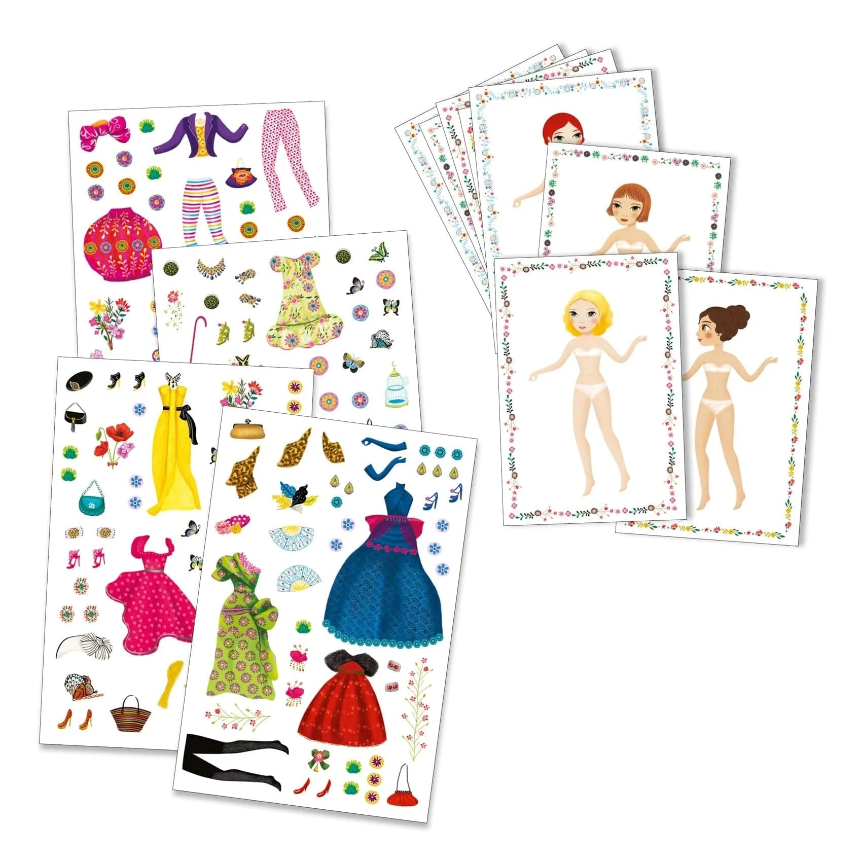 Paper Dolls Massive Fashion Djeco Lil Tulips