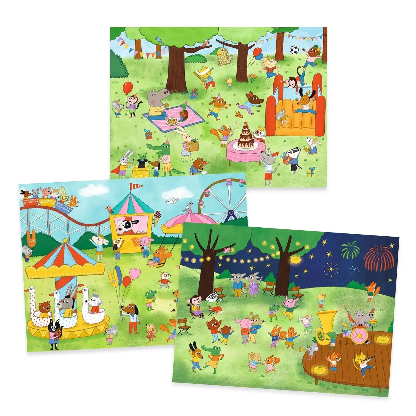 Party Time Rub on Transfers Djeco Lil Tulips