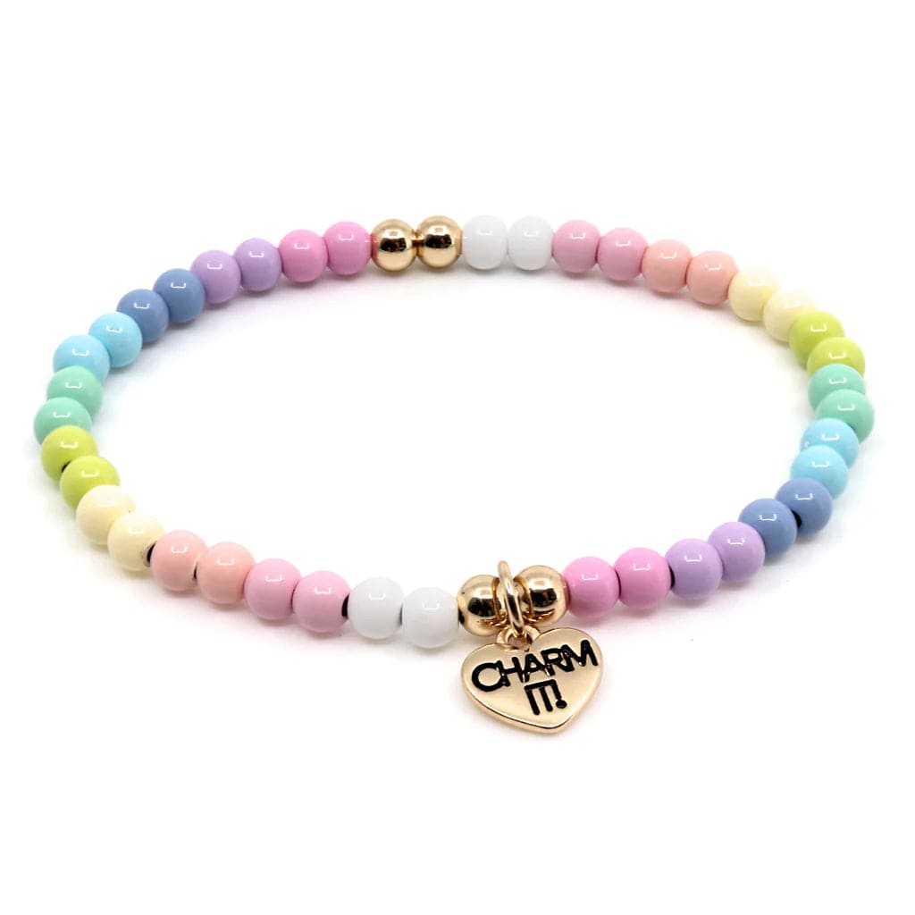 Pastel Bead Stretch Bracelet Charm It! Bracelets Lil Tulips