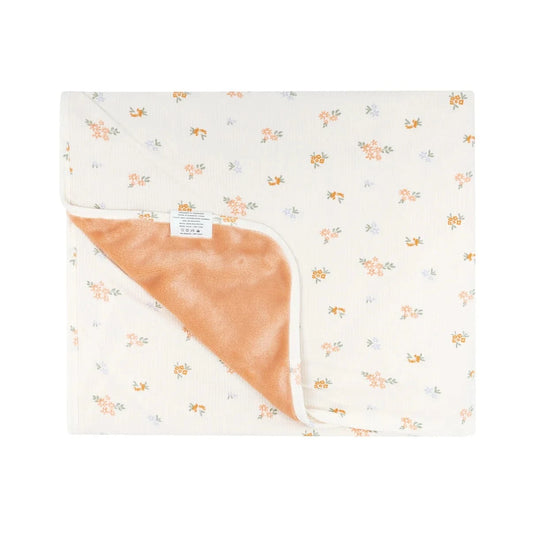 Pastel Floral Small Ribbed Youth Blanket Brave Little Ones Blankets Lil Tulips