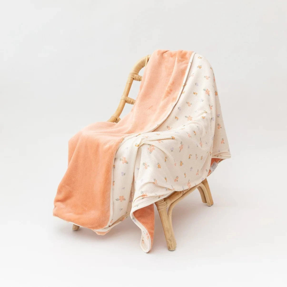 Pastel Floral Small Ribbed Youth Blanket Brave Little Ones Blankets Lil Tulips