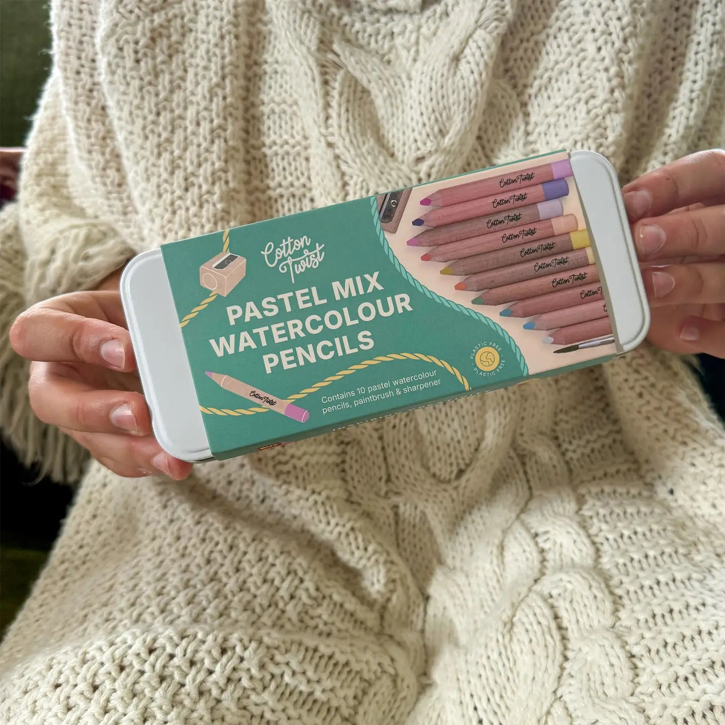 Pastel Mix Watercolour Pencils Set Cotton Twist Lil Tulips