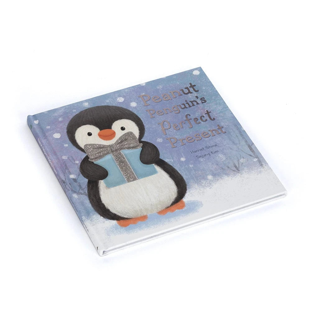Peanut Penguin’s Perfect Present Book Jellycat Lil Tulips