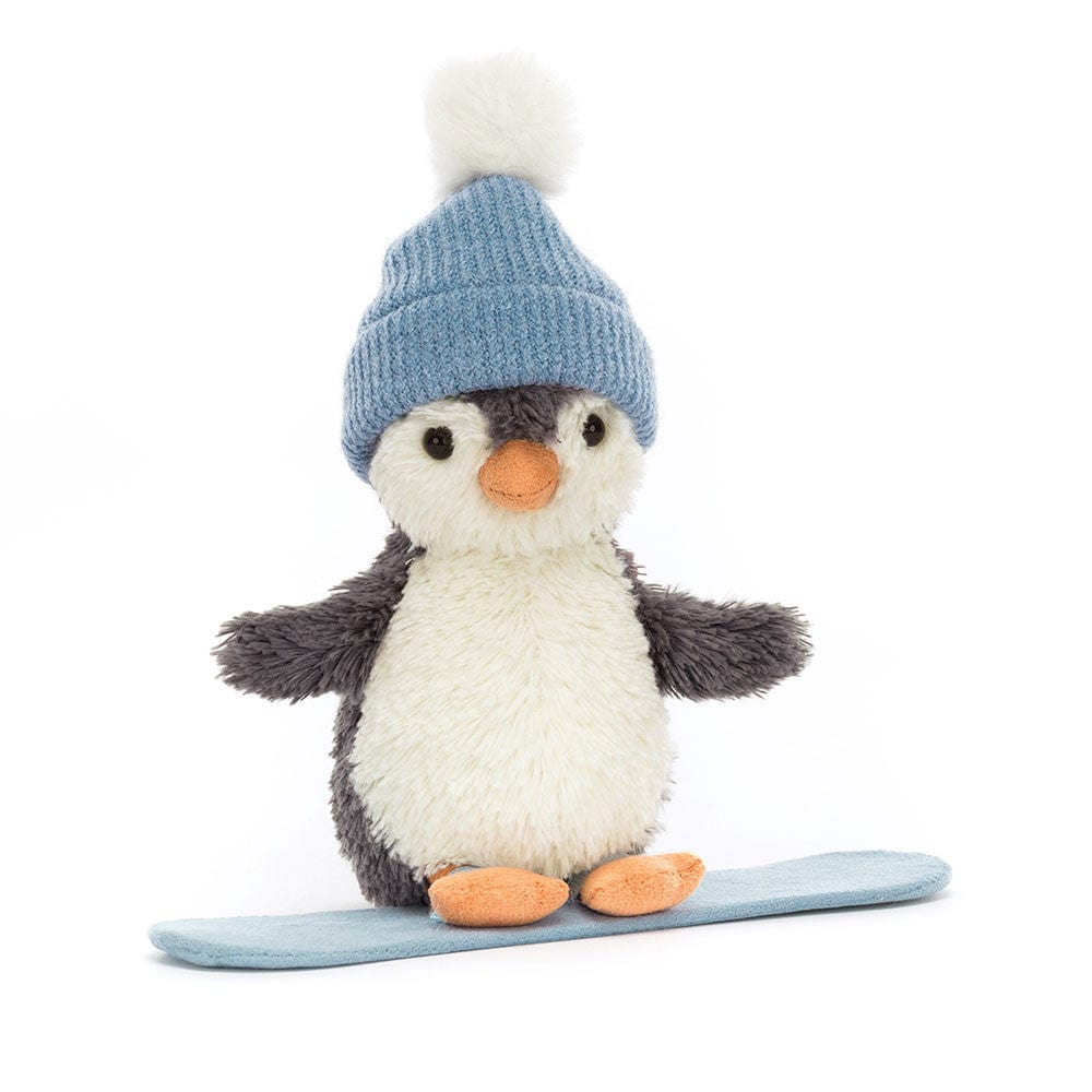 Peanut Penguin Snowboarding Small JellyCat Stuffed Animals Lil Tulips