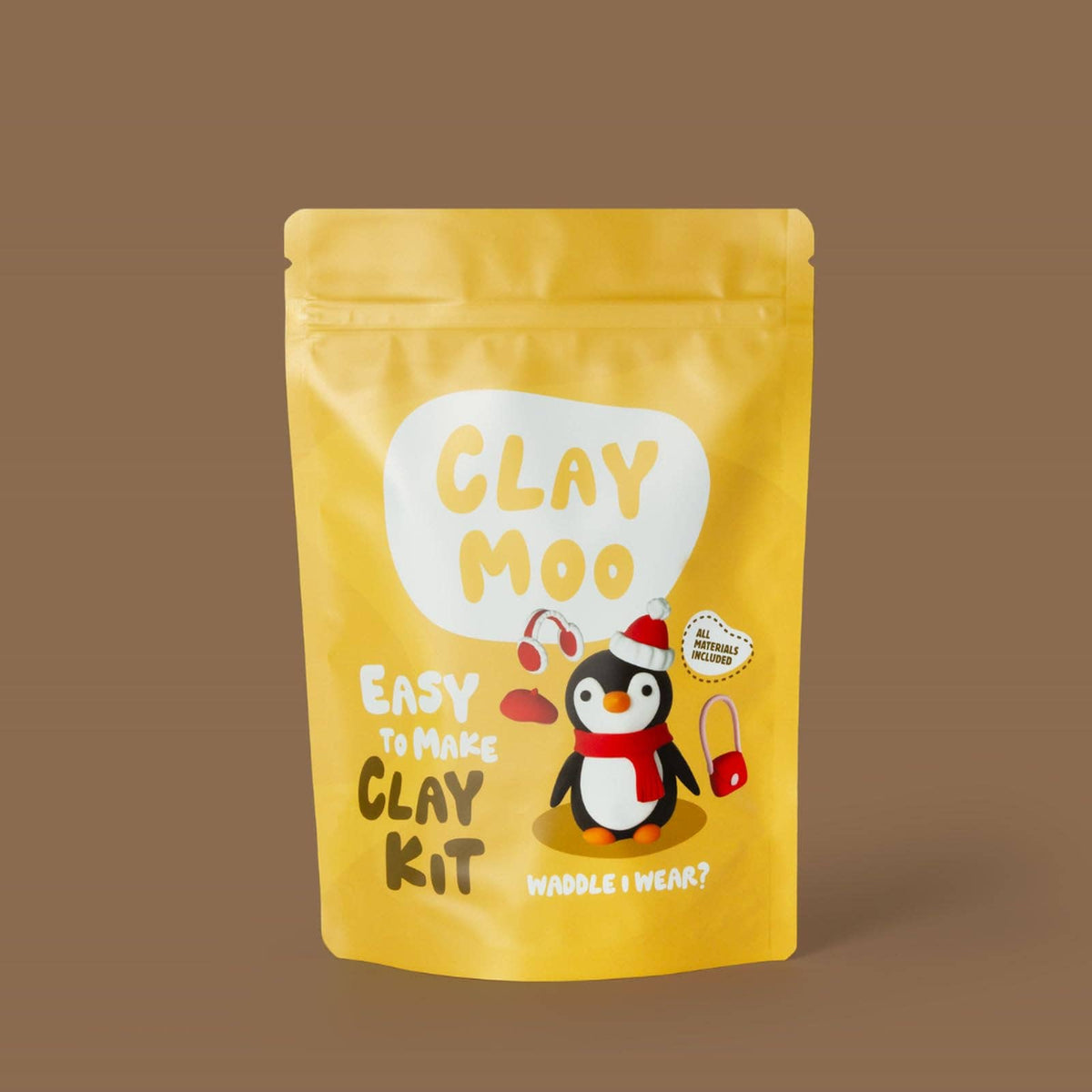 Penguin Clay Crafting Kit Default Claymoo Lil Tulips